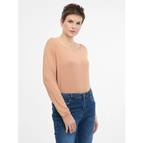 Orsay Light brown women's long-sleeved T-shirt - Women's Orsay Light brown women's long-sleeved T-shirt - Women's