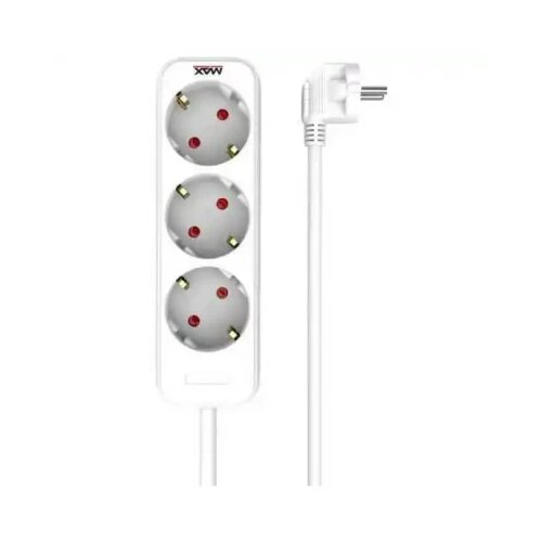  Produžni kabl 3 utičnice 3m Max MPS-103-3M Beli Slike