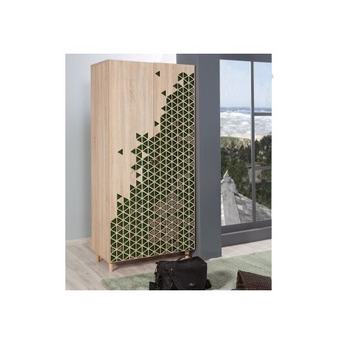 Hanah home Ormar Stil 90x192x52cm Hrast Slike