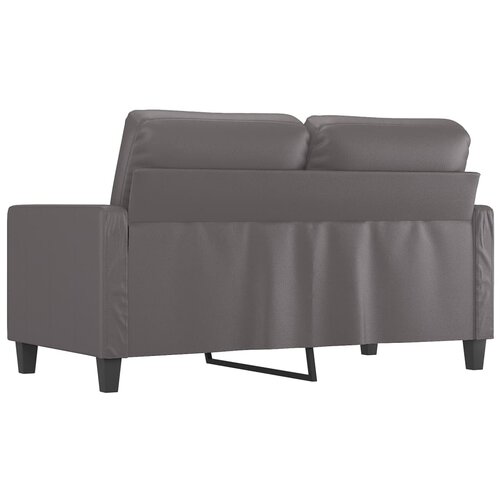  Dvosjed od tkanine siva 120 cm od umjetne kože Slike