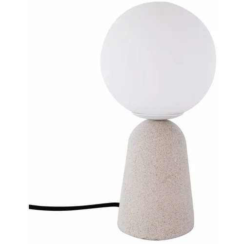 SULION siva stolna lampa Creta, visina 29,5 cm