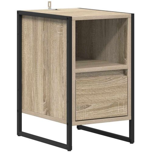 VidaXL Noćni ormarić 2 pcs Sonoma 39,5 x 30 x 50 cm Konstruirano drvo Slike