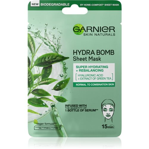 Garnier Skin Naturals Tissue Mask Moisture + Freshness Maska za lice u maramici za super hidrataciju i osjećaj svježine Slike