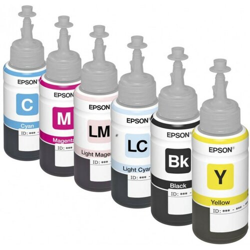 Epson komplet boja 6x70ml za ciss štampače ( L800, L805, L810, L850, L1800 ) Slike