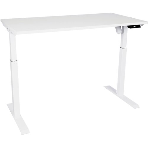  Elektropodesivi sto Ergodynamic A3, Sa jednim motorom, 1200 x 600 x 25mm, Beli Slike