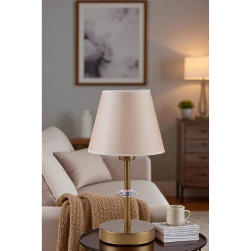Opviq Stona lampa 8909-4, Zlatna boja Slike