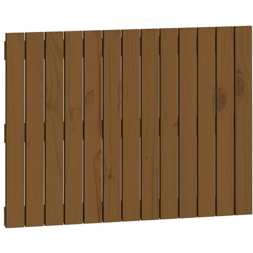  Uzglavlje za krevet boja meda 82,5x3x60 cm masivna borovina Slike