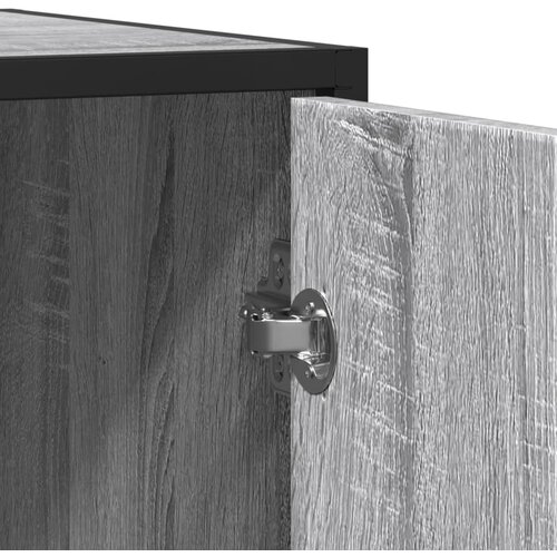  Komoda Siva Sonoma 134x35x76 cm Konstruirano drvo Slike
