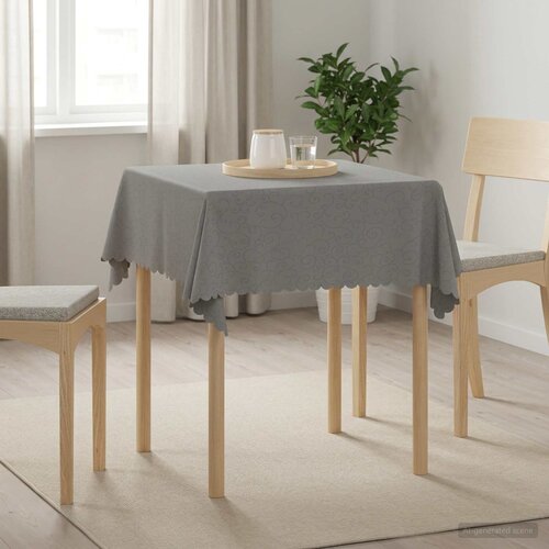  Tkanina za stol Četvrtasti Svjetlosiva 90 x 90 cm Cijene