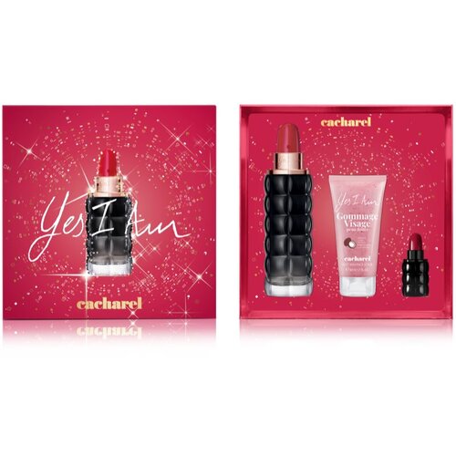 Cacharel Yes I Am set2: EDP 75 ml + EDP 5 ml + piling za obraz 50 ml za ženske Cene