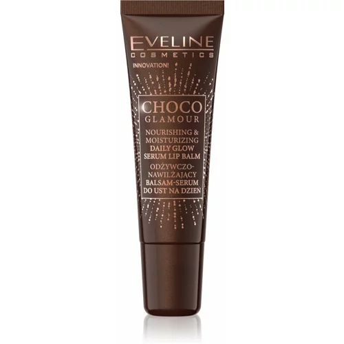 Eveline Cosmetics Choco Glamour hranilni in vlažilni balzam za ustnice 12 ml