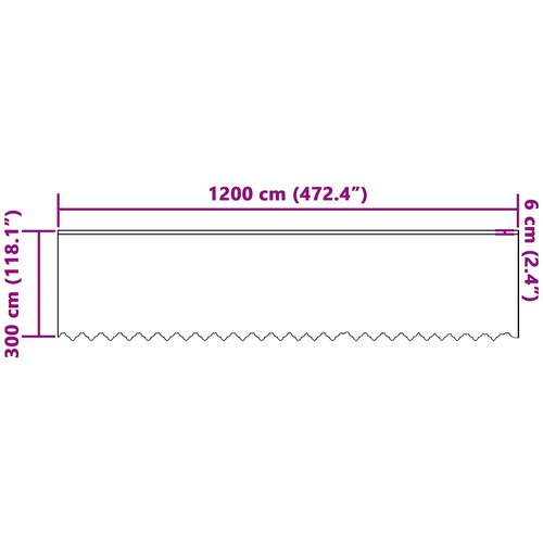  Čipkasta zavjesa sa zavjesama Bijelo 300 x 1200 cm Poliester Slike