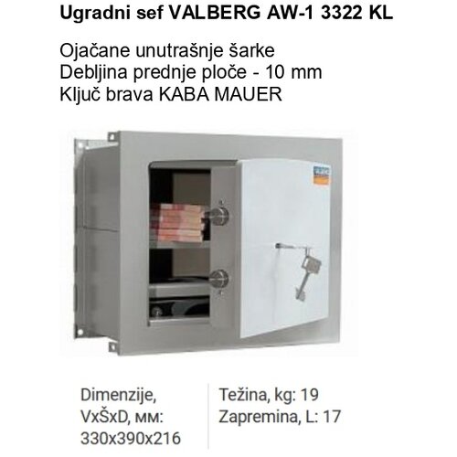 Valberg Ugradni sef AW-1 3322 KL Slike