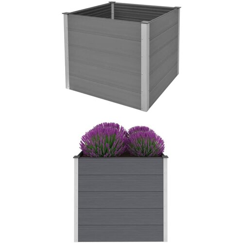 Furnova Visoka greda WPC 100x100x91 cm siva, (21920536) Slike