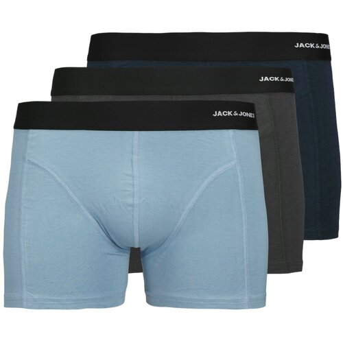 Jack & Jones Boksarice 'JACPhilip' mornarska / svetlo modra / bazaltno siva / bela Cene