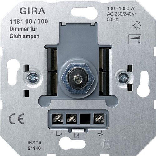Gira vložek za dimmer 100-1000W 118100, (20859339) Slike