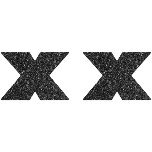 Bijoux Indiscrets Nalepke za prsi Flash Cross črne Cene