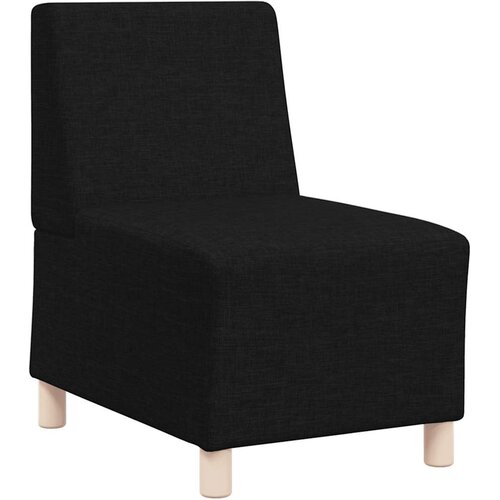  Modularna sofa bez naslona za ruke crna 55 cm tkanina Slike