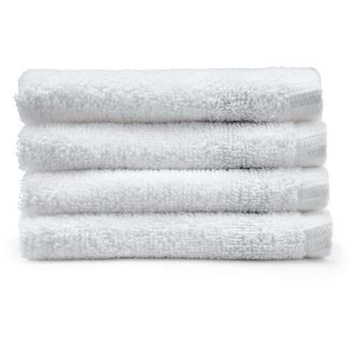 Catherine Lansfield Bijeli brzosu&amp;scaron;eći pamučni ručnici u setu 4 kom 30x30 cm Quick Dry &amp;ndash; Slike
