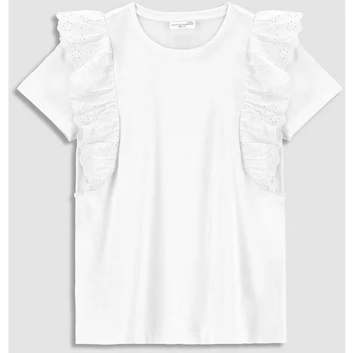 Coccodrillo Otroška kratka majica bela barva
