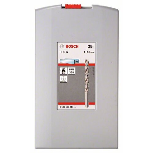 Bosch 25-delni ProBox set burgija za metal HSS-G, DIN 338, 135° 2608587017, 1-13 mm Slike