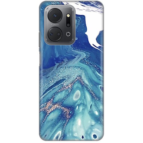 silikonska maska za Honor X7a Blue Marble Print plava Slike