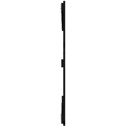  Zidno uzglavlje crni 147x3x90 cm od masivne borovine Slike