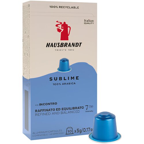 Hausbrandt Sublime 10/1 | &amp;quot;Nespresso&amp;reg;&amp;quot; Kompatibilne Kapsule Slike