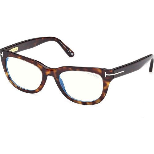Tom Ford Ženski okvir za dioptrijske naočare Blue block 0FT6066-B 5253, Smeđi Slike