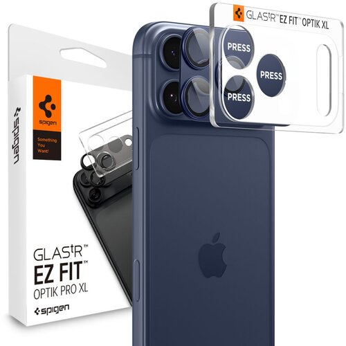 POSNETI MEDIJI SPIGEN OPTIK PRO XL OVITEK ZA KAMERO ZA IPHONE 17 PRO MAX GLASS.TR EZ FIT, (5000259451) Cene