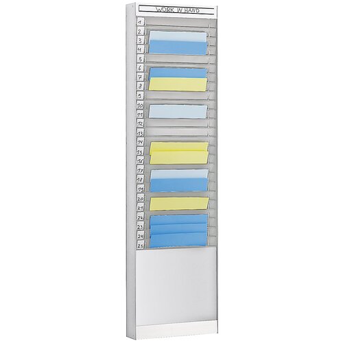  tabla za urejanje dokumentov, 1 x 25 predelkov, din A4, navpična postavitev dokumentov, aluminijasto srebrna Cene
