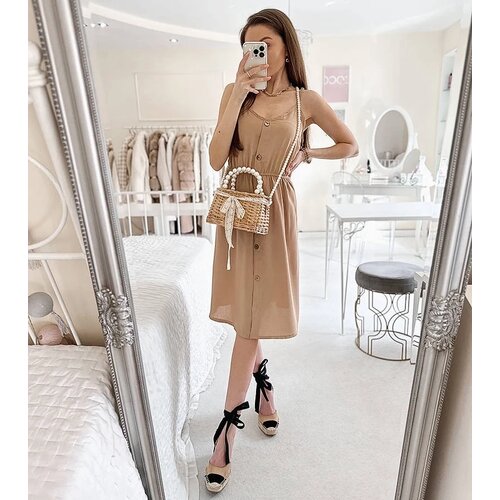 UR/CEO Beige spaghetti strap dress Aubin Cijene