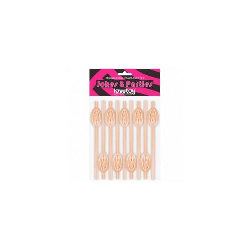 Lovetoy Original Pussy Straws Flesh 9 pack Slike
