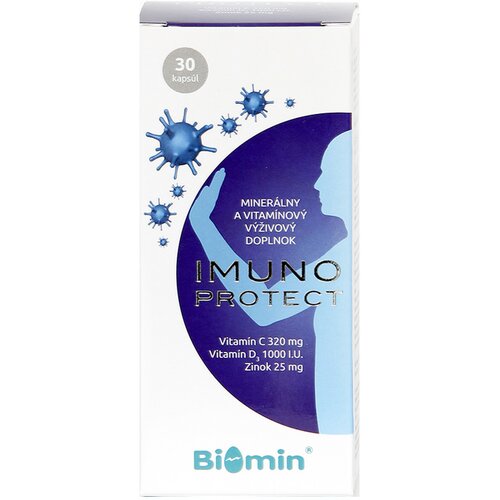Biomin imuno protect vit.C+D3+Zinc caps A30 504547 Slike