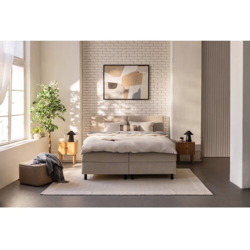Bonami Selection bež boxspring postelja s prostorom za shranjevanje 180x200 cm elva bold &amp;ndash; Slike