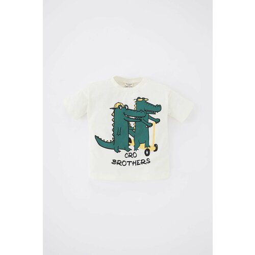 Defacto Baby Boy Animal Pattern Short Sleeve T-Shirt Slike