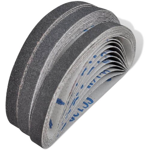 vidaXL Brusilni Pasovi 30 kosov Granulacije 60, 80, 120 10 mm x 330 mm Cene