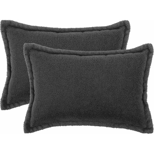  Presvlaka za jastuk 2 pcs HOUTEN Tamnosiva 50 x 75 cm Bouclé Cene
