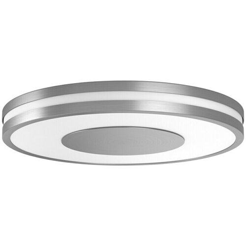 Philips Hue LED okrogla stropna svetilka Being (32 W, &amp;Oslash; x V: 348 mm x 5,1 cm, Srebrna, Hladno bela) Slike