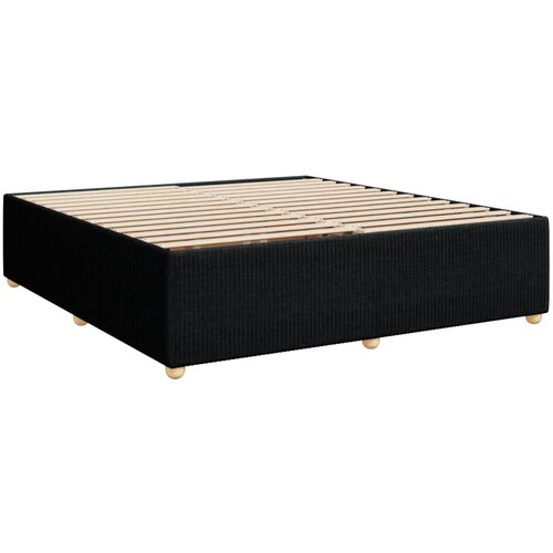 VidaXL Posteljni okvir črn 200x200 cm blago, (21305344) Slike