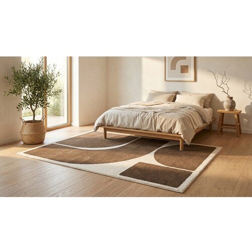 ESTE Rjava/kremno bela preproga 120x170 cm Arcade &amp;ndash; Slike