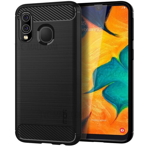 Gumijasti / gel etui Carbon za Samsung Galaxy A40 - črni Cene