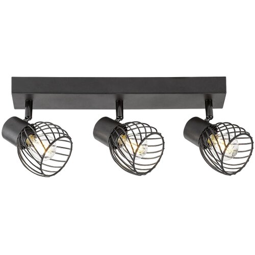  Aberama, plafonska lampa, crna plastična lampa, E14 3x10W, IP20 Slike