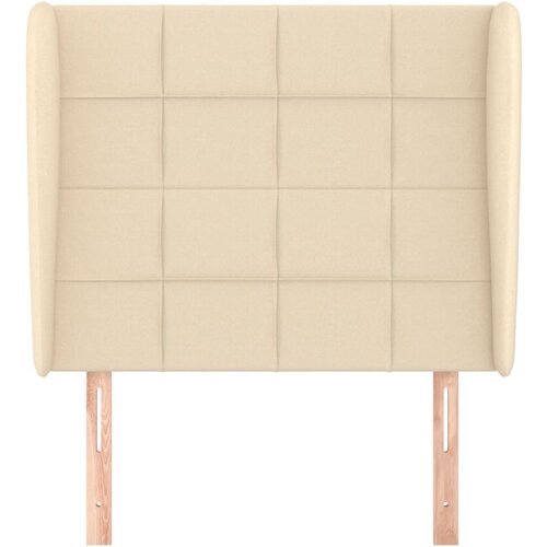  Uzglavlje s u&amp;scaron;ima krem 83 x 23 x 118/128 cm od tkanine Slike