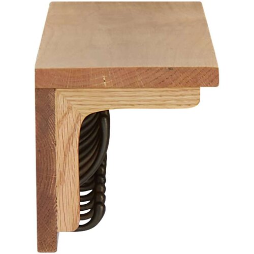 VidaXL Obe&amp;scaron;alo za pla&amp;scaron;če 90x16x16 cm trdna hrastovina Slike