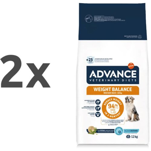 Advance veterinarska dieta Weight Balance 2 x 12 kg Slike