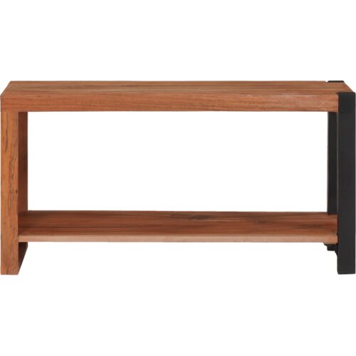 vidaXL Knjižna omara Rjava, Črna 80 x 30 x 110 cm Masiven les akacije Cene