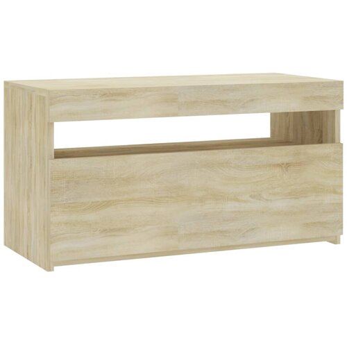 Maison Chic TV omarica - TV stojalo - Televizijska omarica z LED lučkami sonoma hrast 75x35x40 cm, (21698976) Slike