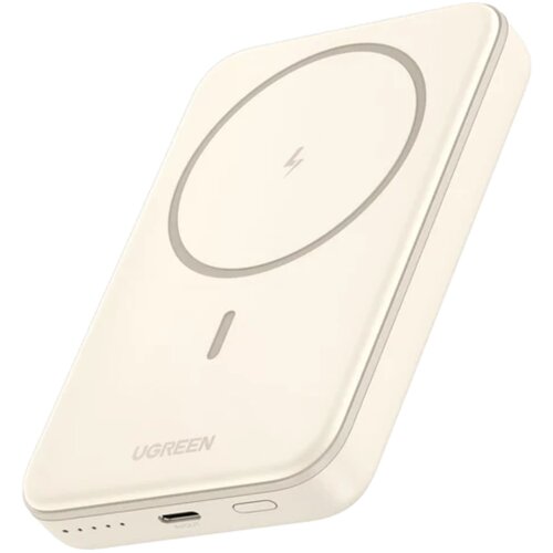 Ugreen 5000mAh Mini Powerbank Wireless 15W with MagSafe white Slike