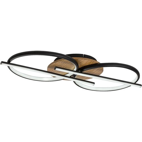 Rabalux LED plafonjera Arash, 40W, CCT na wall switch, 75x35cm, Crna Slike